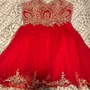 Red formal dress!